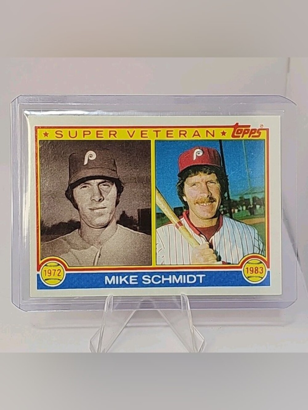 Mike Schmidt 1983 Topps Super Veteran Insert #301 Vintage MLB Baseball Card